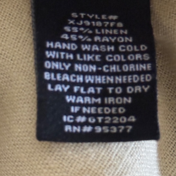 Sanctuary Linen Blend Tan 1 button Blazer With Pockets Woman Size small S - Picture 3 of 4